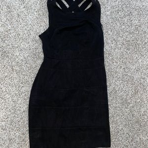 Child black tight dress